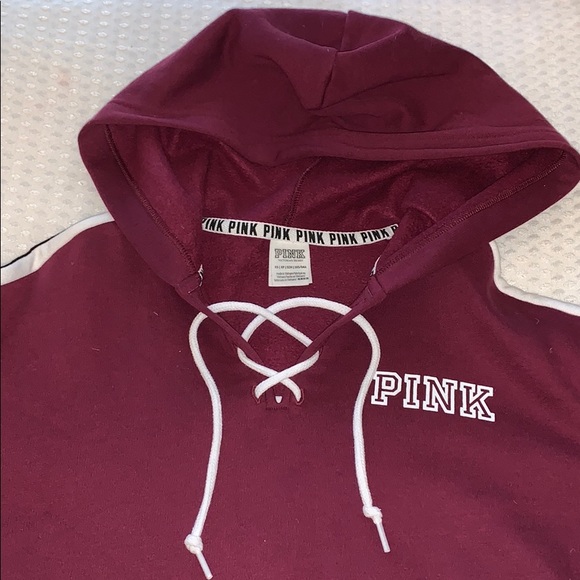 PINK VS hoodie maroon - Picture 2 of 5